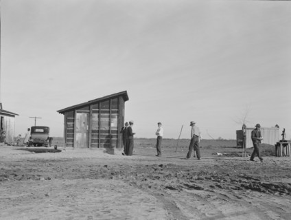 Cotton workers, outskirts of Firebaugh, west side of San Joaquin Valley, California, 1939. Creator: Dorothea Lange.