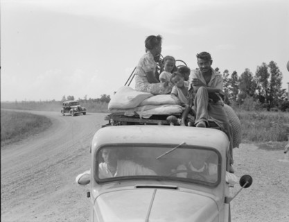Mississippi Delta, on Mississippi highway No. 1 between Greenville and Clarksdale, 1938. Creator: Dorothea Lange.