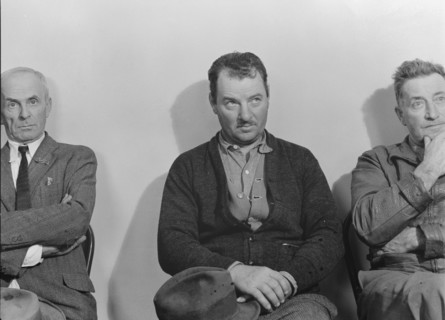Farm Security clients during applications for aid..., Stockton, California, 1938. Creator: Dorothea Lange.