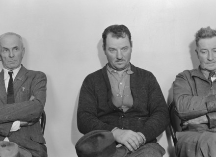 Farm Security clients during applications for aid under Tenant Purchase Act, Stockton, CA, 1938. Creator: Dorothea Lange.