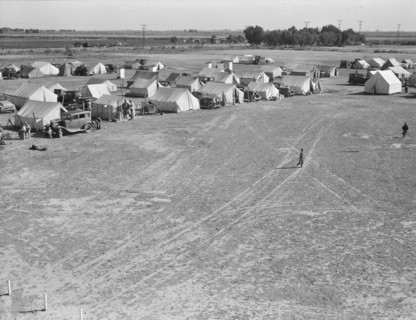 FSA migrant labor camp, Calipatria, Imperial Valley, California, 1939. Creator: Dorothea Lange.