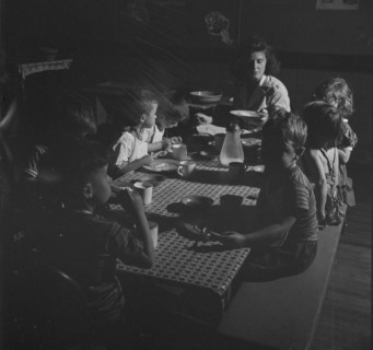 Possibly: A child care center, opened September 15, 1942..., New Britain, Connecticut, 1943. Creator: Gordon Parks.