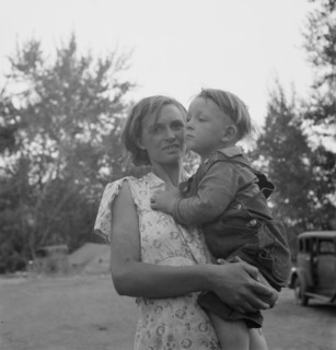Champion hop picker in squatter camp before the season..., Washington, Yakima Valley, 1939 Creator: Dorothea Lange.