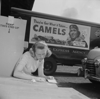 Miss Ida Hicks, Lithuanian, twenty-eight years old, employed at..., New Britain, Connecticut, 1943. Creator: Gordon Parks.