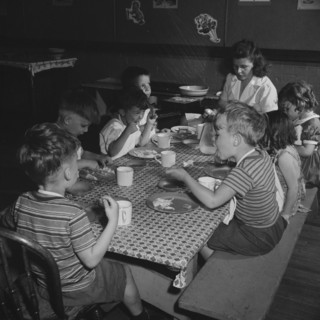 A child care center, opened September 15, 1942, for thirty child..., New Britain, Connecticut, 1943. Creator: Gordon Parks.