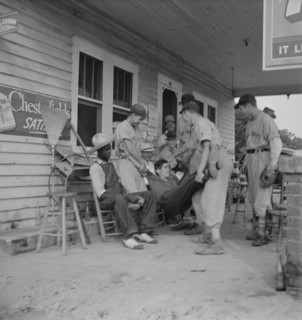 Rural filling station becomes community center..., near Chapel Hill, North Carolina, 1939. Creator: Dorothea Lange.