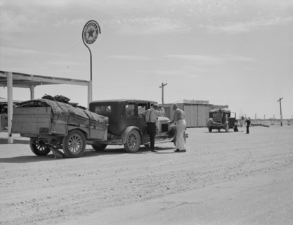 [Untitled, possibly related to: Family of nine from near Fort Smith, Arkansas], 1937. Creator: Dorothea Lange.