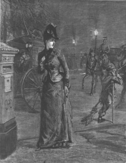 ''That Unfortunate Marriage, by Francis Eleanor Trollope; May went downstairs, and opening the hall- Creator: Sydney Prior Hall.