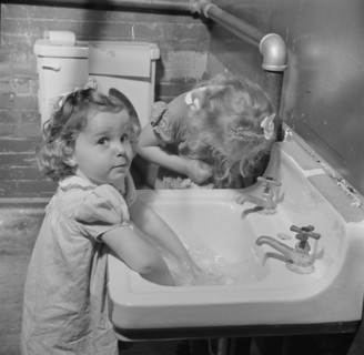 A child care center opened September 15, 1942 for thirty children, New Britain, Connecticut, 1943. Creator: Gordon Parks.