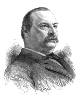 ''The American Presidential Election; Mr. Grover Cleveland, Ex-President and Democratic Candidate fo Creator: Unknown.
