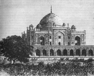 'View of the Mausoleum of the Emperor Houmayoun, in the Plain of Delhi', c1891. Creator: James Grant.