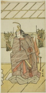 The Actor Nakamura Tomijuro I as the Spirit of Taira no Masakado Disguised as Otomo no..., c. 1775. Creator: Tamagawa Shunsui.
