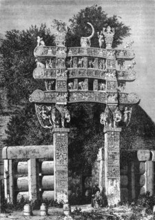 'Example of Hindoo Architecture: North Gate of the Temple of Sanchi', c1891. Creator: James Grant.