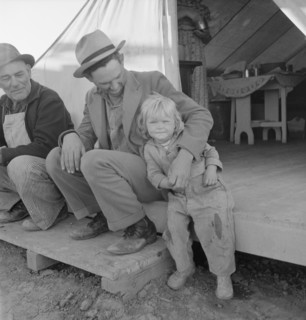 FSA migratory labor camp, Brawley, California, 1939. Creator: Dorothea Lange.