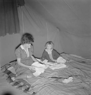Baby clothes, FSA mobile camp unit, Merrill, Klamath County, Oregon, 1939. Creator: Dorothea Lange.