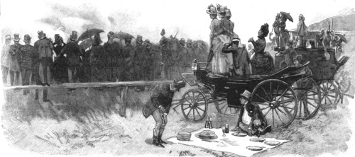 ''The Australian Derby: The Race for the Melbourne Cup; In the Carriage Paddock--An Exciting Finish  Creator: Unknown.