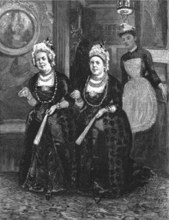 ''That Unfortunate Marriage, by Francis Eleanor Trollope, They were both snub nosed little women', 1 Creator: Sydney Prior Hall.