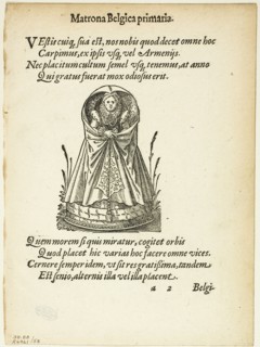 Matrona Belgica primaria (Belgian Matron of the First Rank) from Gynaeceum, sive...1937. Creators: Jost Ammon, Max Geisberg.