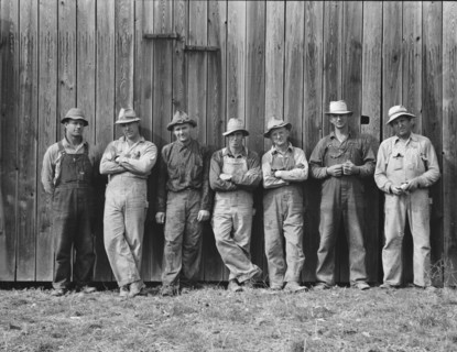 Here are the farmers who have bought machinery..., West Carlton, Yamhill County, Oregon, 1939. Creator: Dorothea Lange.