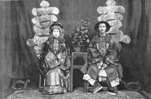 ''The Wedding of Lady Blossom Tseng, Daughter of the Marquis Tseng, and Mr. Woo, at Pekin', 1888. Creator: Unknown.
