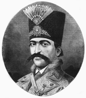'Portrait of Nasser-Ed-Deen, Shah of Persia', c1891. Creator: James Grant.