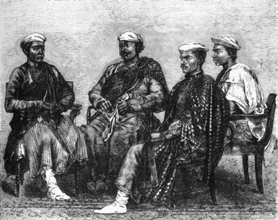 'Hindoo Bankers of the North-West Provinces', c1891. Creator: James Grant.