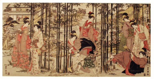 The Fifth Month, a Set of Three (Gogatsu sambukutsui), from the series "Twelve Months..., c. 1798. Creator: Utagawa Toyokuni I.
