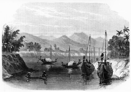 'Scene on the River Barack, near Cachar', c1891. Creator: James Grant.