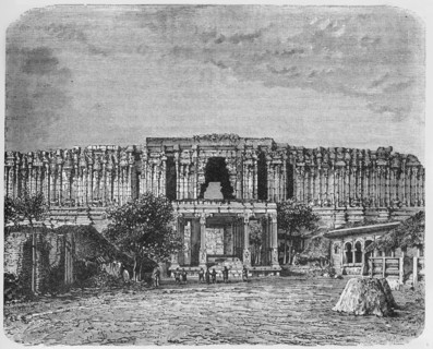 'Entrance to the Temple of Seringham', c1891. Creator: James Grant.