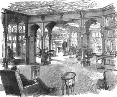 ''The new quarters of the Lyric Club, Coventry Street, W. The Smoking Room', 1888. Creator: Unknown.