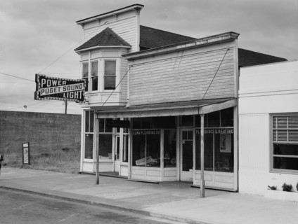 Main street, Elma,  Grays Harbor country, Western Washington, 1939. Creator: Dorothea Lange.