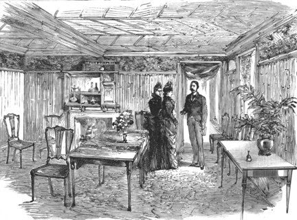 ''The new quarters of the Lyric Club, Coventry Street, W. The Bamboo Room', 1888. Creator: Unknown.