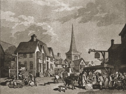 ''A Trip to Brighton a Hundred Years Ago; Cuckfield on a Fair Day, c1788', 1888. Creator: Unknown.