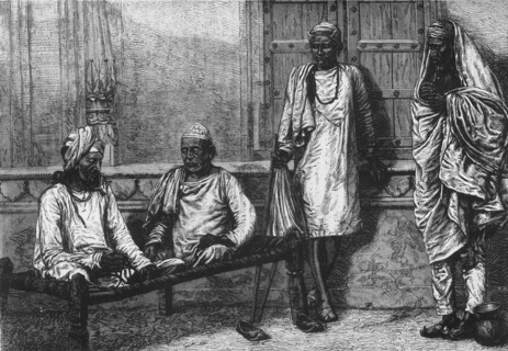 'Religious Mendicants at Benares', c1891. Creator: James Grant.