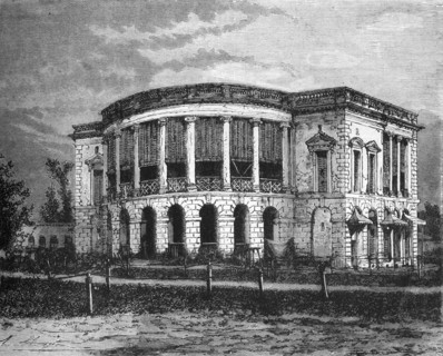 'European Residence in Calcutta', c1891. Creator: James Grant.