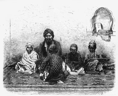 'Mussulman School at Allahabad', c1891. Creator: James Grant.