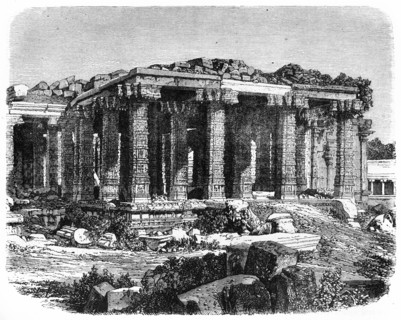 'Ruined Temple of Chillambaram', c1891. Creator: James Grant.