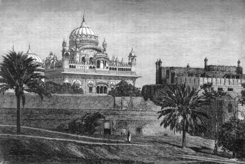 'View of the Palace of Lahore', c1891. Creator: James Grant.