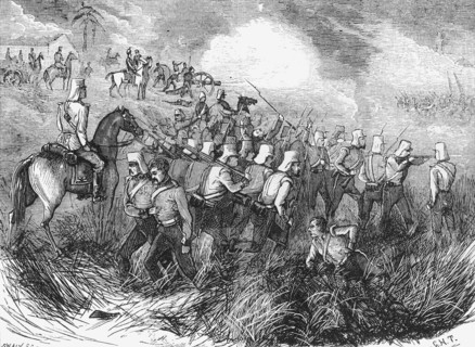 'The Battle of Ferozeshah', c1891. Creator: James Grant.