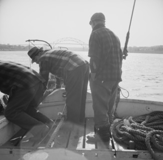 Possibly: On board the fishing boat Alden out of Gloucester, Massachusetts, 1943. Creator: Gordon Parks.