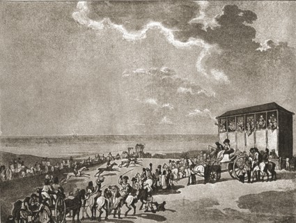''A Trip to Brighton a Hundred Years Ago; Brighton Races, c1788', 1888. Creator: Unknown.