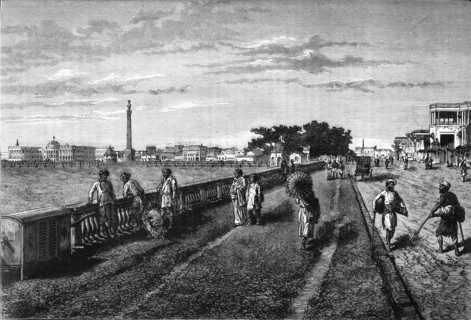 'The Esplanade, Calcutta', c1891. Creator: James Grant.