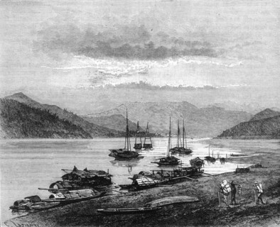 'River-View in China', c1891. Creator: James Grant.
