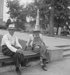 Farmer in town idling around the county courthouse, Person County, Roxboro, North Carolina, 1939. Creator: Dorothea Lange.