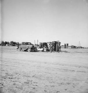 Housing of migratory field workers (Mexican)..., near Calipatria, Imperial Valley, California, 1939. Creator: Dorothea Lange.