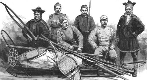 ''Dr. Nansen's Snow-Shoe Expedition across Greenland', 1888. Creator: Unknown.