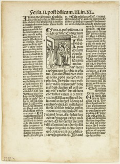 Illustration from Postilla by Parisienses Guillermus, plate 37 from Woodcuts from...1937. Creators: Urs Graf, Max Geisberg.