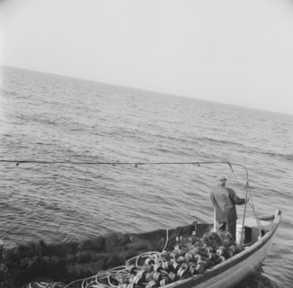Possibly: On board the fishing boat Alden, out of Glocester, Massachusetts, 1943. Creator: Gordon Parks.
