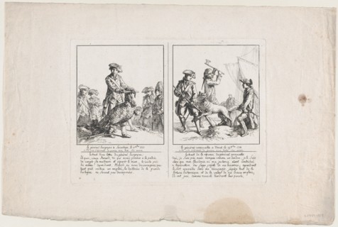 Le Général Burgoyne à Saratoga, le 17 Octobre, 1777; and Le G..., [original 1781] later reprint (?). Creator: Anon.