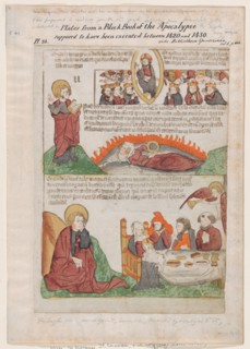 Song of Praise in Heaven over the Fall of the Whore of Babylon; The Wedding of the La..., 1440-1450. Creator: Anon.